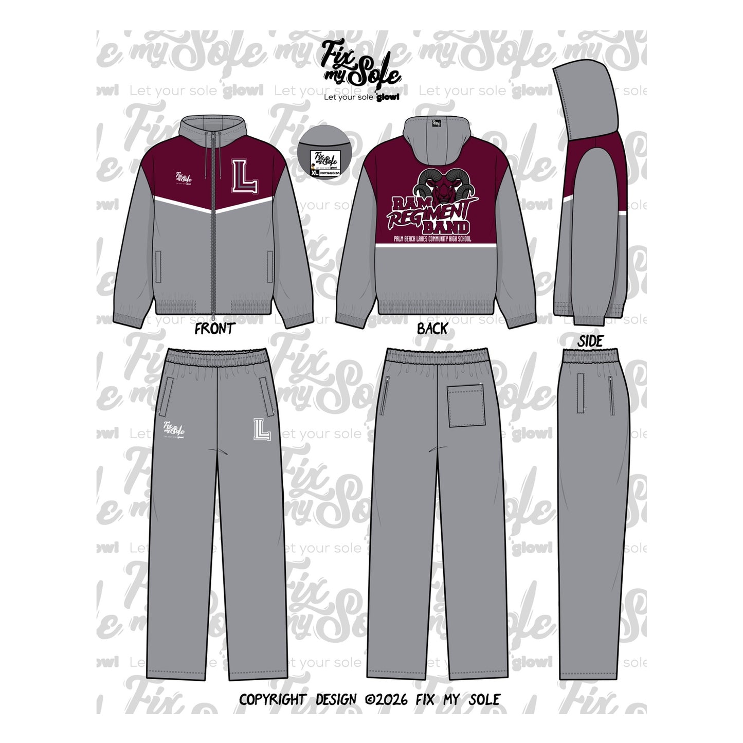 2026 Palm Beach Lakes Ram Regiment Band Tracksuit