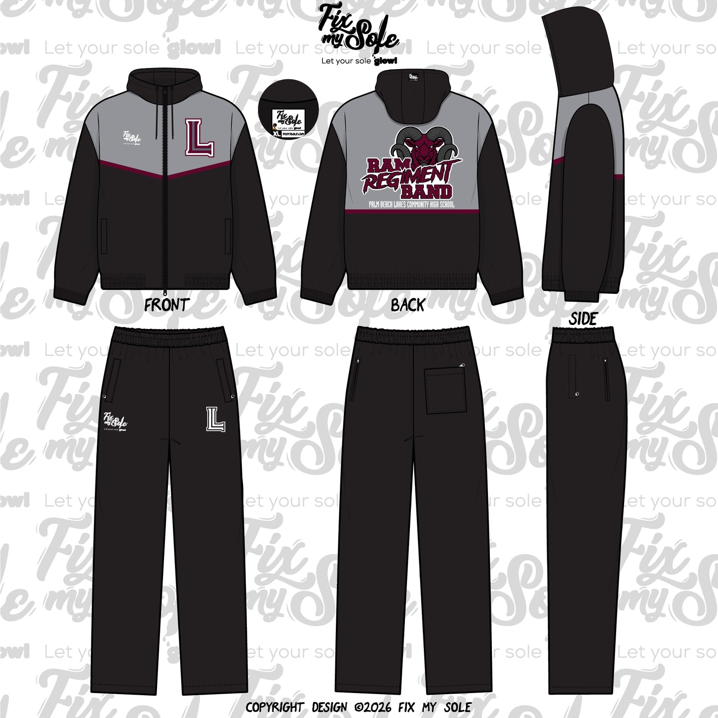 2026 Palm Beach Lakes Ram Regiment Band Tracksuit